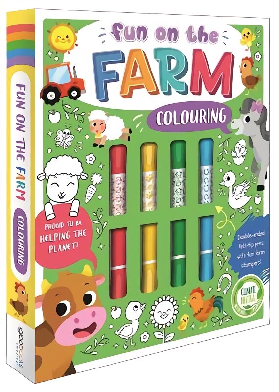 Fun on the Farm Colouring kaina ir informacija | Knygos mažiesiems | pigu.lt