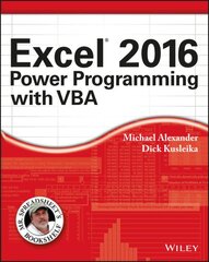 Excel 2016 Power Programming with VBA kaina ir informacija | Ekonomikos knygos | pigu.lt