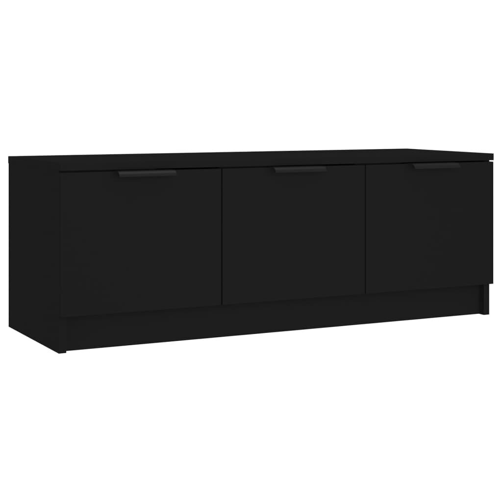 Televizoriaus spintelė vidaXL, 102x35x36.5 cm, juoda kaina ir informacija | TV staliukai | pigu.lt