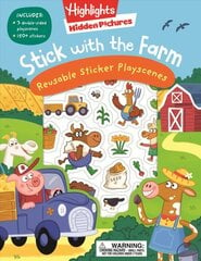 Stick with the Farm Hidden Pictures Reusable Sticker Playscenes kaina ir informacija | Knygos mažiesiems | pigu.lt