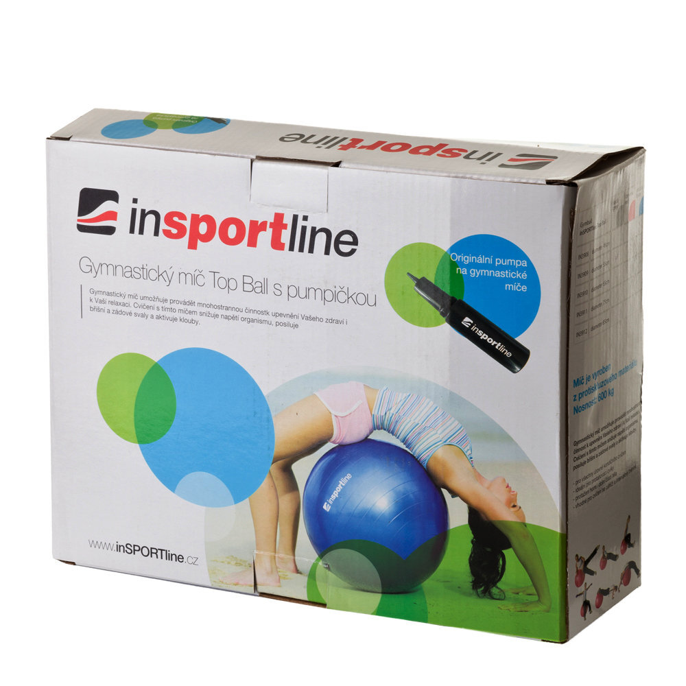 Gimnastikos kamuolys inSPORTline Top Ball, 85 cm цена и информация | Gimnastikos kamuoliai | pigu.lt