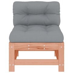 Vidurinė sofos dalis su pagalvėlėmis vidaXL, ruda kaina ir informacija | Lauko kėdės, foteliai, pufai | pigu.lt