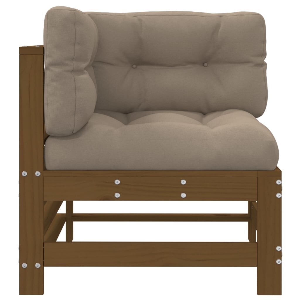 Lauko sofos dalys vidaXL, rudos kaina ir informacija | Lauko kėdės, foteliai, pufai | pigu.lt