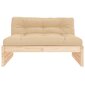 Vidurinė sofos dalis vidaXL, 120x80cm smėlio kaina ir informacija | Lauko kėdės, foteliai, pufai | pigu.lt