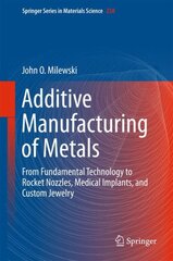 Additive Manufacturing of Metals: From Fundamental Technology to Rocket Nozzles, Medical Implants, and Custom Jewelry 1st ed. 2017 kaina ir informacija | Socialinių mokslų knygos | pigu.lt