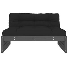 Vidurinė sofos dalis vidaXL, 120x80cm juoda kaina ir informacija | Lauko kėdės, foteliai, pufai | pigu.lt