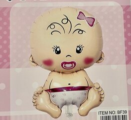 Folinis balionas baby girl, 50x75 cm kaina ir informacija | Balionai | pigu.lt