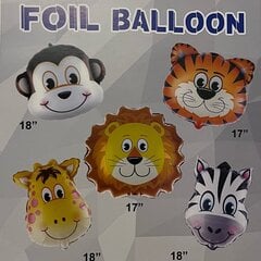 Foliniai 5 vnt. balionai gyvūnai kaina ir informacija | Balionai | pigu.lt