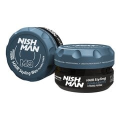 Plaukų formavimo vaškas Nishman M9 Hair Styling Matte Wax vyrams, 100 ml цена и информация | Средства для укладки волос | pigu.lt