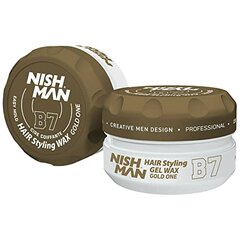 Plaukų formavimo vaškas Nishman Hair Styling Wax B7 Gold One vyrams, 150 ml kaina ir informacija | Plaukų formavimo priemonės | pigu.lt