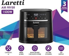 Laretti LR-CO3315 kaina ir informacija | Gruzdintuvės | pigu.lt