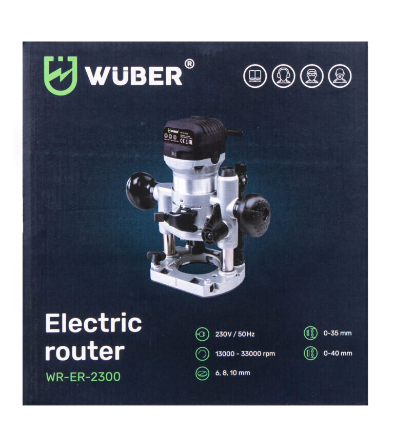 Elektrinė freza Wuber WR-ER-2300, 2300W kaina ir informacija | Frezos | pigu.lt
