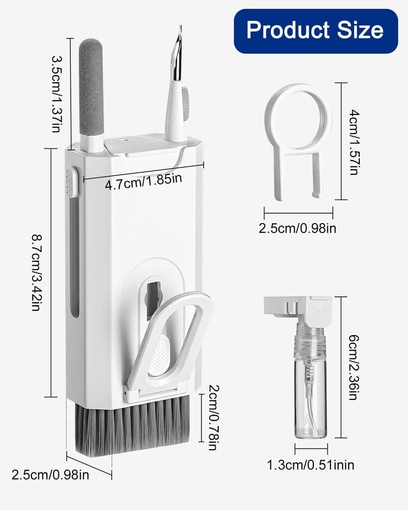Klaviatūros valymo rinkinys kaina ir informacija | Valymo reikmenys ir priedai | pigu.lt