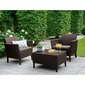 2-jų sodo kėdžių komplektas Keter Salemo Duo, rudas kaina ir informacija | Lauko kėdės, foteliai, pufai | pigu.lt