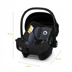 Automobilinė kėdutė Lionelo Astrid i-size, 0-13 kg, black/grey kaina ir informacija | Autokėdutės | pigu.lt