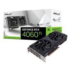PNY GeForce RTX 4060 Ti OC Verto Dual Fan (VCG4060T16DFXPB1-E) цена и информация | Видеокарты (GPU) | pigu.lt