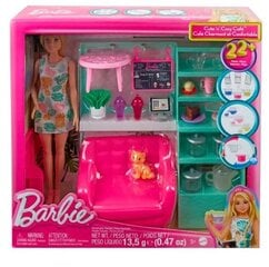 Lėlės Barbie kavinės rinkinys Mattel kaina ir informacija | Žaislai mergaitėms | pigu.lt