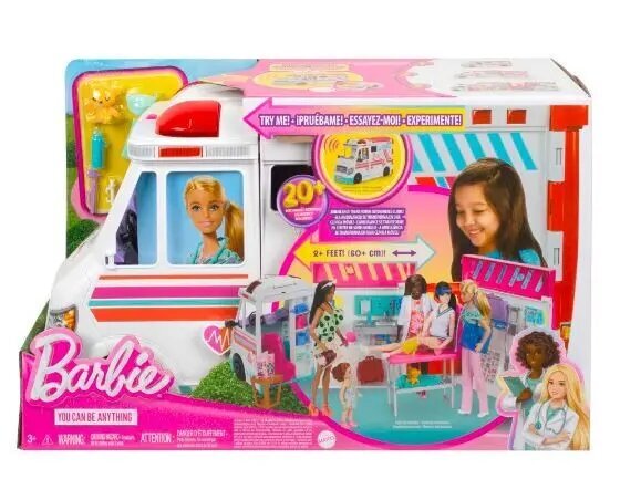 Greitosios pagalbos automobilis Barbie kaina ir informacija | Žaislai mergaitėms | pigu.lt