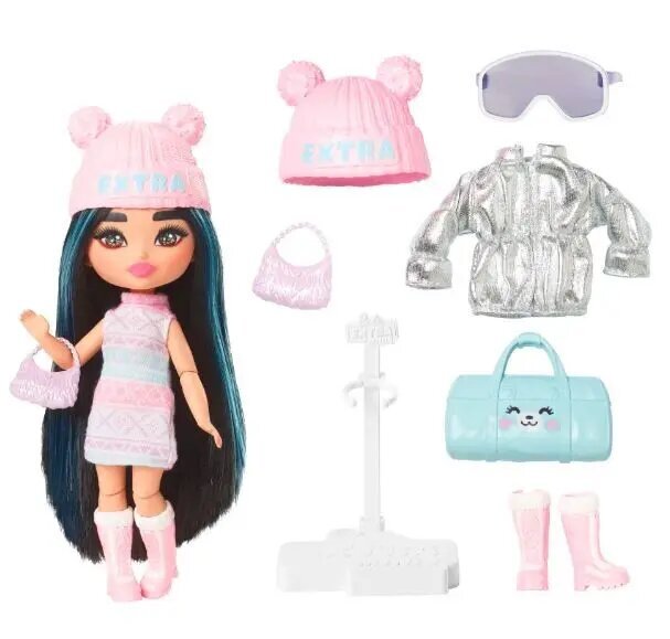 Lėlė Barbie Extra Fly Minis Winter kaina ir informacija | Žaislai mergaitėms | pigu.lt