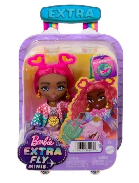 Lėlė Barbie Extra Fly Minis Hippie kaina ir informacija | Žaislai mergaitėms | pigu.lt