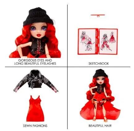 Lėlė Rainbow High Fantastic Fashion Doll Ruby Red kaina ir informacija | Žaislai mergaitėms | pigu.lt