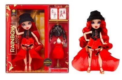 Lėlė Rainbow High Fantastic Fashion Doll Ruby Red kaina ir informacija | Žaislai mergaitėms | pigu.lt