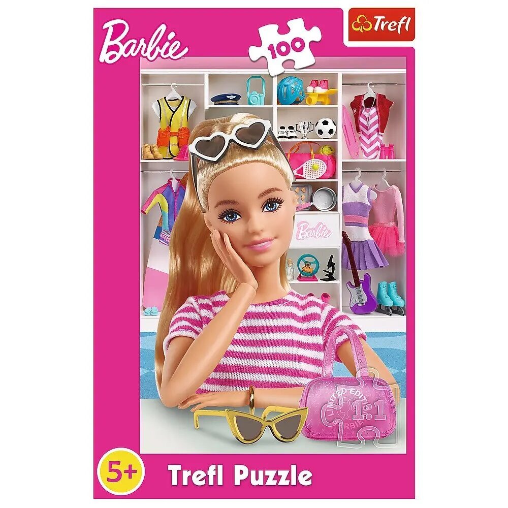 Lėlės Barbie dėlionė Trefl, 100 vnt kaina ir informacija | Dėlionės (puzzle) | pigu.lt