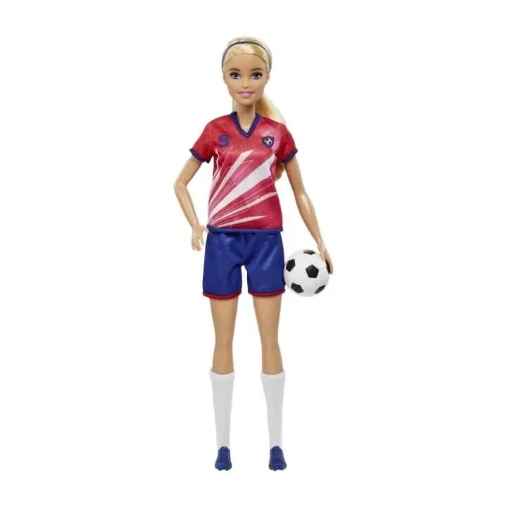 Lėlė futbolininkė Barbie HCN17 kaina ir informacija | Žaislai mergaitėms | pigu.lt