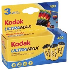 Kodak Ultramax 400 1x3 kaina ir informacija | Priedai fotoaparatams | pigu.lt
