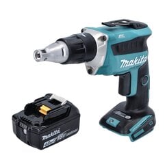 Аккумуляторный шуруповерт Makita DFS 452 M1 18 В с аккумулятором без зарядного устройства цена и информация | Шуруповерты, дрели | pigu.lt