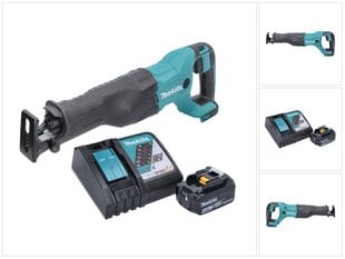 Аккумуляторная линейная пила Makita DJR 186 RM1 18 В с аккумулятором и ЗУ цена и информация | Пилы, циркулярные станки | pigu.lt