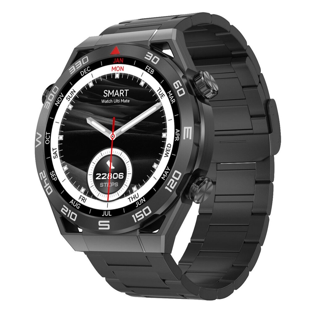 DT NO.1 DT Ultra Mate Black цена и информация | Išmanieji laikrodžiai (smartwatch) | pigu.lt