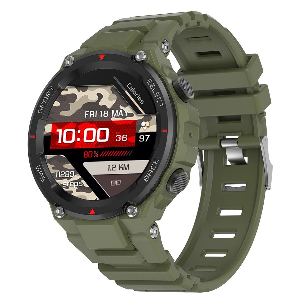 DT NO.1 DT5 Sport Millitary Green kaina ir informacija | Išmanieji laikrodžiai (smartwatch) | pigu.lt