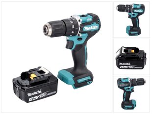 Аккумуляторная ударная дрель Makita DHP 487 M1, 18 В, с аккумулятором и без блока для зарядки цена и информация | Шуруповерты, дрели | pigu.lt