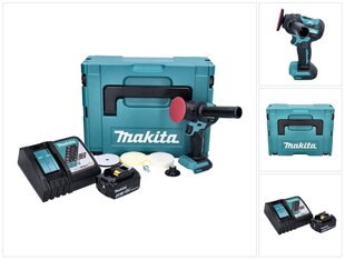 Аккумуляторная шлифовально-полировальная машина Makita Dpv 300 RM1J, 18 В, с аккумулятором и зарядным блоком цена и информация | Шлифовальные машины | pigu.lt