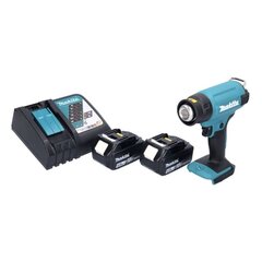 Аккумуляторный пистолет горячего воздуха Makita DHG 180 RM, 18 В, с аккумулятором и зарядным устройством цена и информация | Строительные фены | pigu.lt