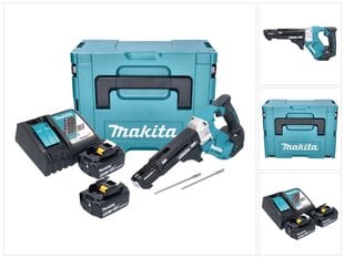 Шуруповерт Makita DFR 551 RMJ, 18 В, с аккумулятором и зарядным блоком цена и информация | Шуруповерты, дрели | pigu.lt