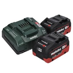 Аккумуляторная угловая шлифовальная машинка Metabo W 18 LT BL 9-125, 18 В, с аккумулятором и блоком для зарядки цена и информация | Шлифовальные машины | pigu.lt