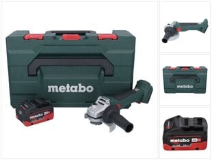 Аккумуляторная угловая шлифовальная машина Metabo W 18 BL 9-125 18 В с аккумулятором и без зарядного блока цена и информация | Шлифовальные машины | pigu.lt