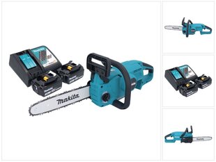 Аккумуляторная бензопила Makita DUC 307 RFX2, 18 В, с аккумулятором и зарядным блоком цена и информация | Пилы, циркулярные станки | pigu.lt