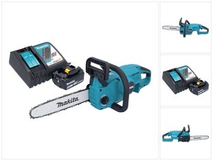 Аккумуляторная бензопила Makita DUC 307 RM1X2, 18 В, с аккумулятором и зарядным блоком цена и информация | Пилы, циркулярные станки | pigu.lt