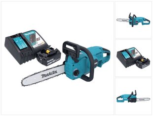 Аккумуляторная бензопила Makita DUC 307 RT1X2, 18 В, с аккумулятором и зарядным блоком цена и информация | Пилы, циркулярные станки | pigu.lt