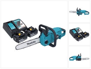 Аккумуляторная бензопила Makita DUC 307 RTX2, 18 В, с аккумулятором и зарядным блоком цена и информация | Пилы, циркулярные станки | pigu.lt