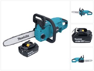 Аккумуляторная бензопила Makita DUC 307 G1X2, 18 В, с аккумулятором без зарядного блока цена и информация | Пилы, циркулярные станки | pigu.lt