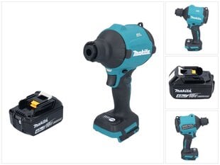 Аккумуляторный дуватель Makita DAS 180 T1J, 18 V, аккумулятор 5,0 Ah, без зарядного устройства цена и информация | Строительные фены | pigu.lt