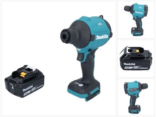 Аккумуляторный дуватель Makita DAS 180 T1J, 18 V, аккумулятор 5,0 Ah, без зарядного устройства цена и информация | Строительные фены | pigu.lt