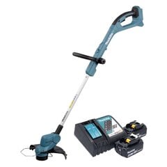 Аккумуляторная газонокосилка Makita DUR 193 RM 18 В, с 2 аккумуляторами 4,0 Ач и ЗУ цена и информация | Триммеры | pigu.lt