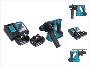 Akumuliatorinis perforatorius Makita Dhr 183 RF, 18 V, su akumuliatoriumi ir įkrovikliu kaina ir informacija | Perforatoriai | pigu.lt