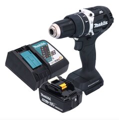 Аккумуляторная ударная дрель Makita DHP 484 RG1B, 18 В, с аккумулятором и зарядным устройством цена и информация | Шуруповерты, дрели | pigu.lt