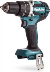 Аккумуляторная ударная дрель Makita DHP 484 ZB, 18 В, без аккумулятора и зарядного устройства цена и информация | Шуруповерты, дрели | pigu.lt